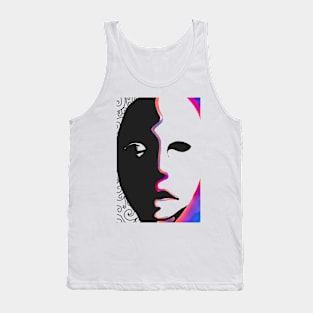 Silhouette face Tank Top